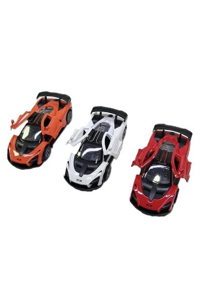 toysclub K174A39 1:32 ÇEK BIRAK KAPILARI YUKARI AÇILAN SÜRTMELİ METAL ARABA 1...
