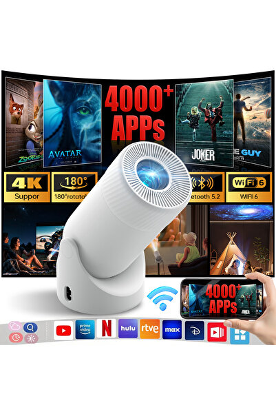 Aoc Versatile Projector | Auto Keystone Correction | Portable Design | Gaming Setup Compatible