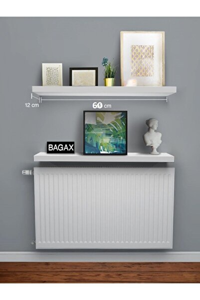 ROZBO BEYAZ DUVAR RAFI UÇAN RAF 70X12 İKİ ADET ( 2 )