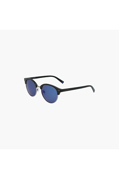 Nautica نظارات شمسية دائرية بعدسات زرقاء مستقطبة للجنسين - N3657SP