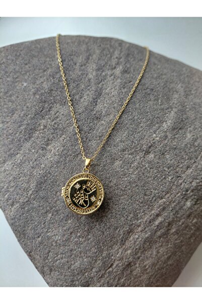 lavante butik kendini özel hisset Zirkon Tas Anne Çocuk Kolyesi El izi Madaly...