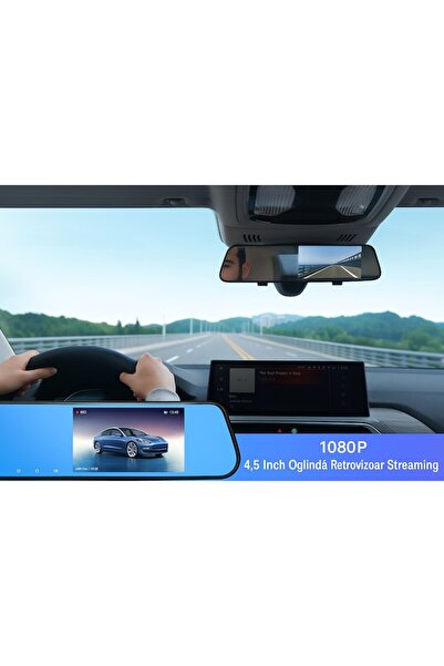 OEM DVR cu oglindă retrovizoare Lumi, ecran de 4,5" și cameră frontală