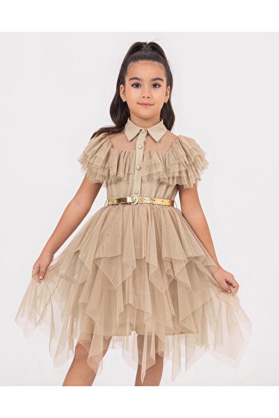 Gocoland Costum de miercuri Rochie de culoare bej, petrecere bal absolvire