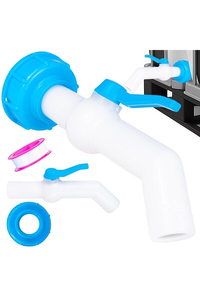 GEKO IBC valve set S60x6 for 32 mm hose 45°, G70204