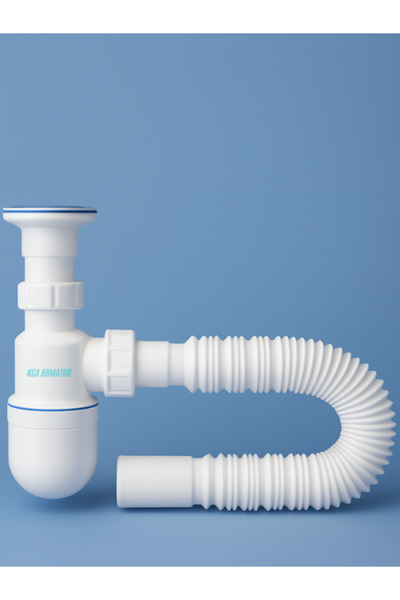 KCA ARMATÜR Taslı Sifon Kolay Temizlenir Kötü Koku Engeller. Lavabo Gider Borusu