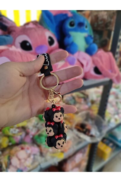 VARDEM OYUNCAK سلسلة مفاتيح على شكل حيوانات قابلة للتكديس - إكسسوار للحقائب - سلسلة مفاتيح من السيليكون على شكل شخصيات