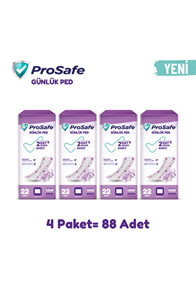PROSAFE GÜNLÜK PED UZUN 22'Lİ x4