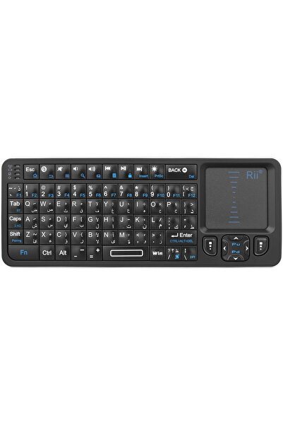 Rii K06 Mini Wireless Keyboard (Arabic layout) – 2.4GHz/Bluetooth, IR Remote, Touchpad