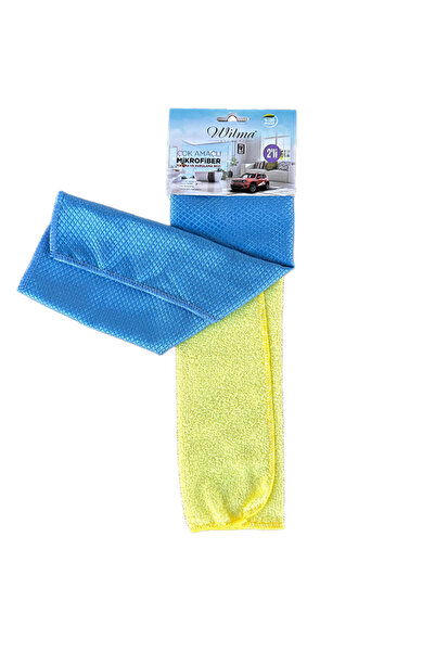 Wilma Secret Çok Amaçlı Mikrofiber 2 li Bez Cam Bezi ve Kurulama Bezi