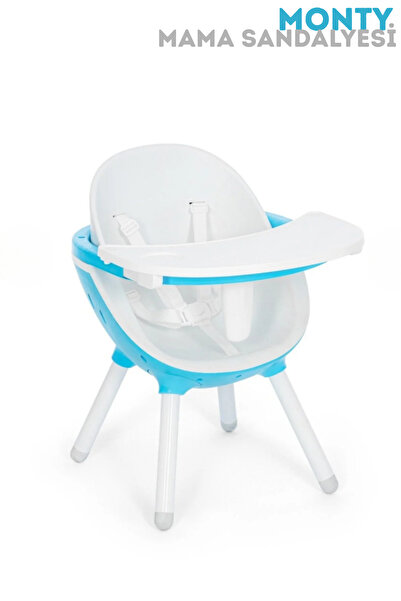 Bebeck Monty Mama Sandalyesi 3 Kademeli Tabla Kaymaz Tabanlı Geniş Oturma Alanlı 6ay-9Yaş Minderli