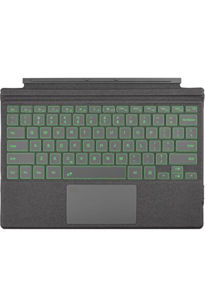 Rii Surface Pro Keyboard Bluetooth 5.2, 7-Color Backlight, Compatible with Surface Pro 7/6/5/4/3, Gr