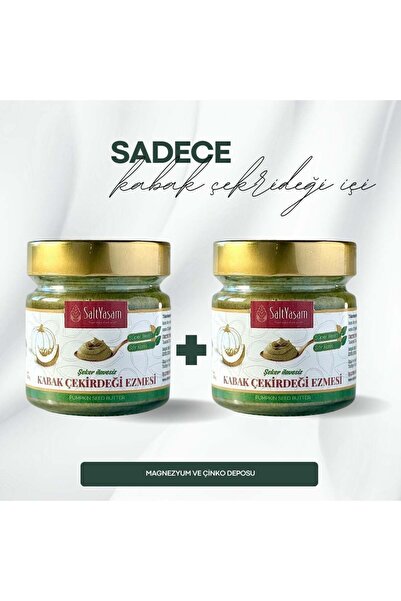 saltyaşam Şekersiz %100 Kabak Çekirdeği Ezmesi 200gr X 2