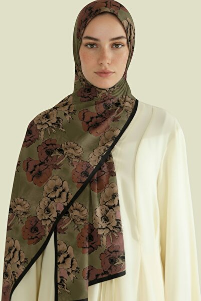 Karaca Eşarp Seren Flowered Cotton Shawl - Purple