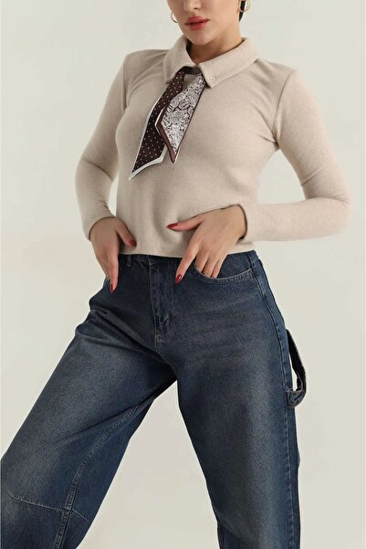 İKLİM LİFE Fular Detaylı Selanik Kazak