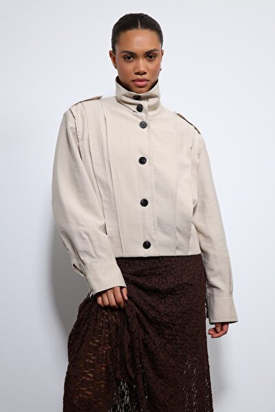 Gallogi YAKASI 2 ŞEKİLDE KULLANILABİLİR VATKALI CEKET