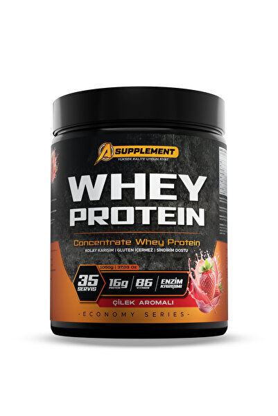 A supplement Whey Protein Ekonomi Serisi 1050 gr– Çilek Aromalı | 35 Servis