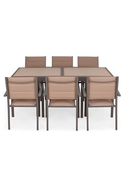 Maison Mex Set of 6 chairs and small extendable table for garden/terrace. LUC...