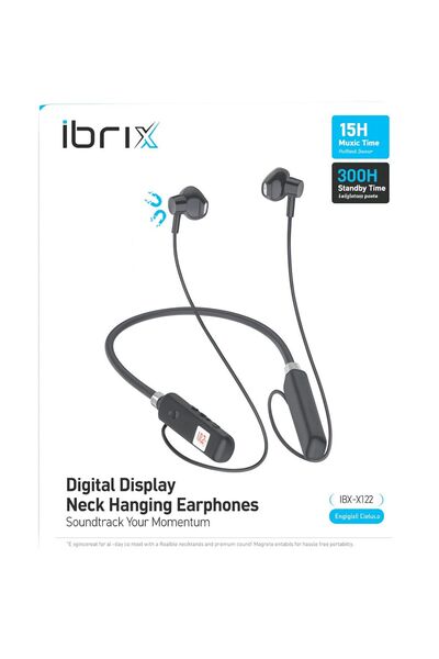 Ibrix سماعة أذن بشاشة رقمية