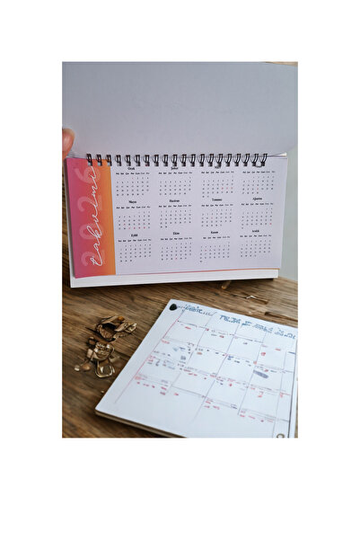 İmajmix 2026 Masaüstü Spiralli Takvim