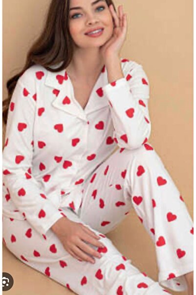 Pijamoni kadın pijama takımı düğmeli