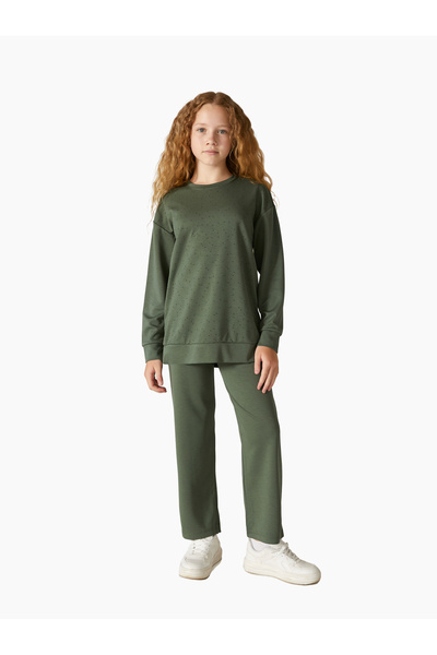 Elsima طقم بيجامة شتوية للفتيات بتصميم النادل بخيطين