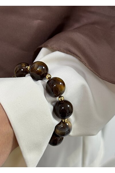 KİLİGİSTANBUL Gold Topchuklu Elastic Bracelet