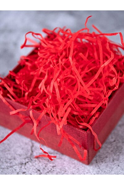 İNCİ sepette منتج تزيين وتغليف أحمر بوزن 100 جرام على شكل متعرج