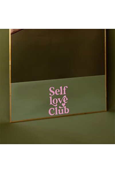 ÖZGÜL REKLAM ayna yazısı Self Love Club Araba sticker Araç Sticker / Motor Sticker / Laptop Sticker