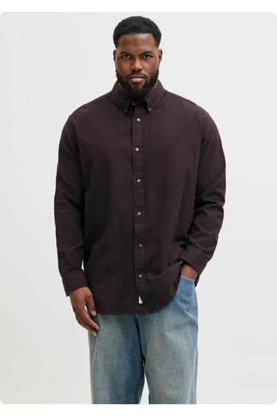 Jack & Jones JACK&JONES 12287627 BATTAL BUYUK BEDEN UZUN KOL GOMLEK