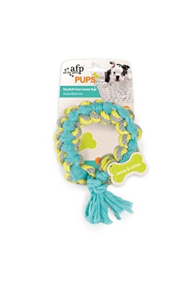 All For Paws Pups Ring Multi Chew Sweater Rope