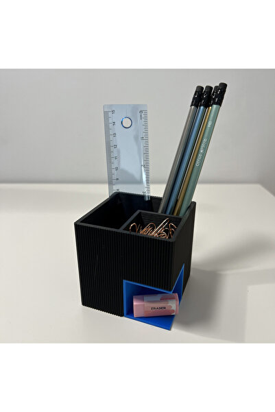 DECORADI Multifunctional office supplies holder, blue/black, PLA