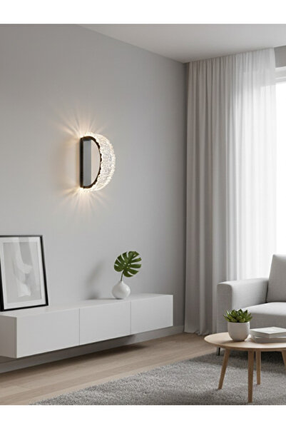 SUREAT ALTAYAAR مصباح حائط كريستالي مودرن LED بتصميم حرف D فاخر - إضاءة جدارية داخلية عصرية لديكور المنزل