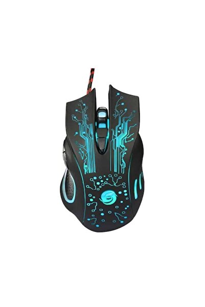 Edman Mouse de gaming USB M950 Glowing, 3200 DPI, 6 butoane, negru