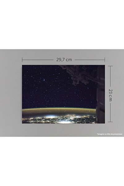 VreauPoster A4 Poster Earth from Space, ISS Expedition 53 View, NASA Photogra...