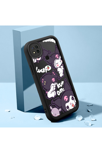 ucuc حافظة هاتف Xiaomi Redmi 10A متوافقة مع السيليكون الأسود ذات نمط الرسوم ا...