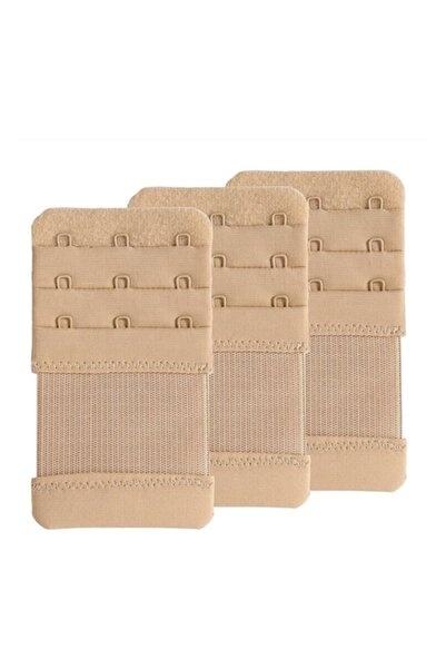 Sarphia Store Bra extender set, — 3 positions, 3 pieces, 4.4 cm width, beige