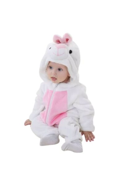 Edman Baby/children's winter jumpsuit Bunny, polyester and cotton, reversible...