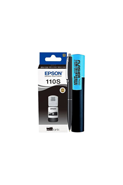 EPSON Ink Bottle Set (110S) Original C13T01L14A 1x40ml, Black - XBall Pen and Flasher Textmarker