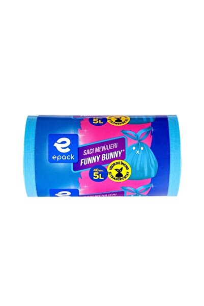 Epack Saci menajeri albaștri, 5 L, FUNNY BUNNY, , 40 buc/rola