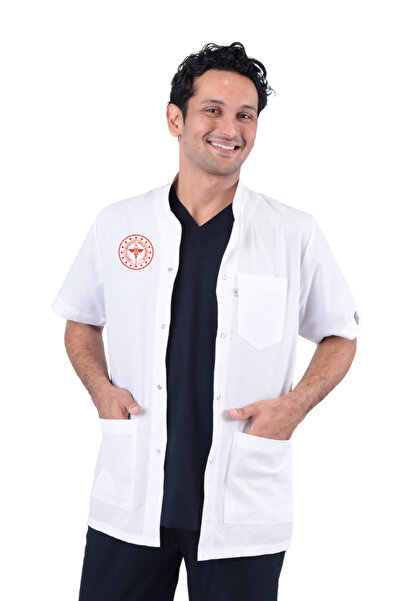 LITTE Men's Classic Collar Short Bib Apron - Compliant with New Regulations