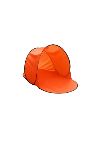 Edman Cort semi-deschis pentru plajă și picnic, cu protecție UV, autoformabil, 142x72x60 cm, roșu