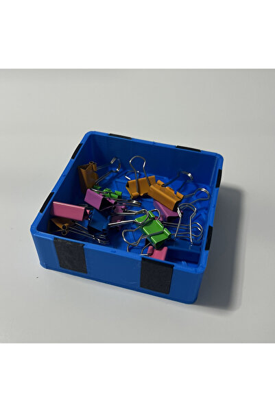 DECORADI Tăviță modulară magnetică albastră, 9 x 9 cm, imprimat 3D din PLA