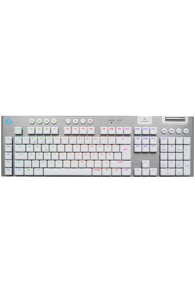 logitech G915 X LIGHTSPEED Mechanical Gaming Keyboard, Tactile, Low-Profile, Wireless, White