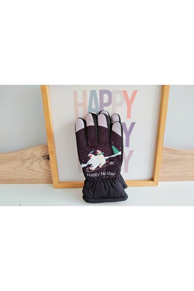 Monkabox Kutup Ayılı Çocuk Kar Eldiveni Su Geçirmez 9-13