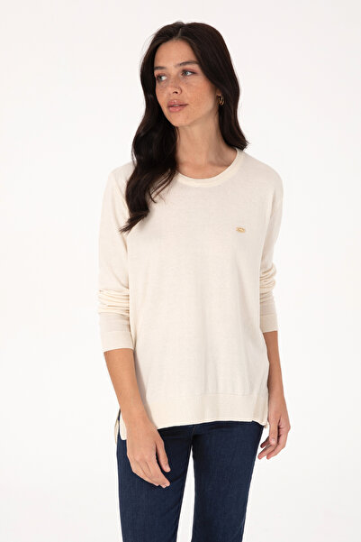 U.S. Polo Assn. Γυναικείο Πουλόβερ Κρέμα Basic 50307735-VR256