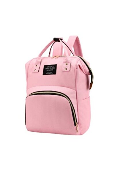 Edman Multifunctional Backpack Shoulder Bag for Moms, Babies and Children - Pink