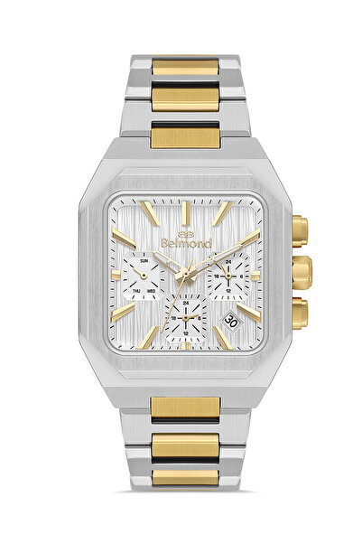 Belmond KNG1152.130 Altın & Gümüş Çelik Kordon Erkek Kol Saati