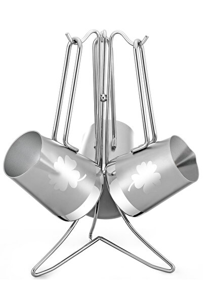 Gültepe Damla Model Yonca Satin Coffee Pot Set