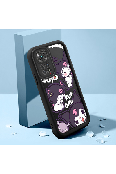 ucuc حافظة هاتف Xiaomi Redmi Note 11S متوافقة مع السيليكون الأسود بنمط الرسوم...