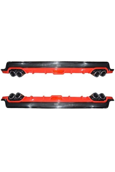 BMG Ornament difuzor de bara universal 130cm negru cu rosu